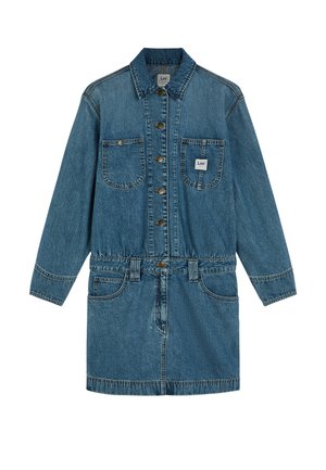 Lee, SHORT CHORE DRESS - Τζιν φόρεμα - snow lodge