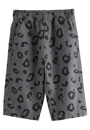 Next REGULAR FIT - PULL ON WIDE - Pantaloni - charcoal grey leopard print