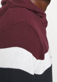 Jack & Jones Felpa con cappuccio - bordeaux