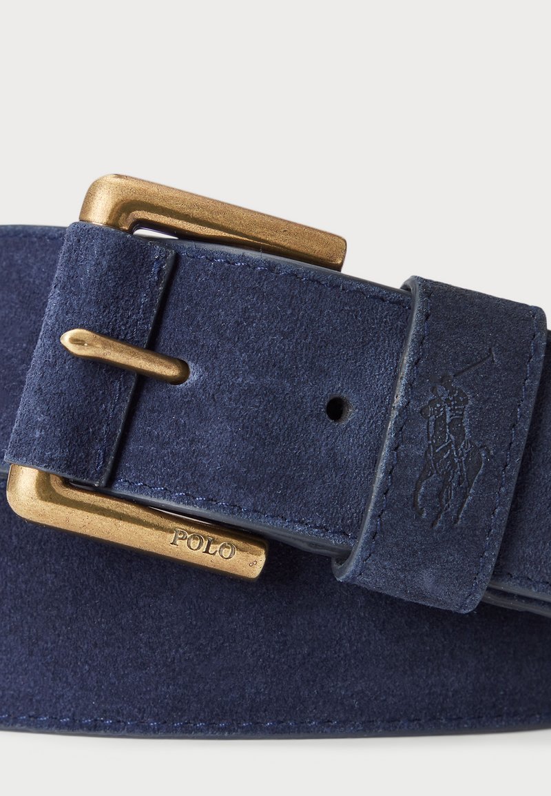 Polo Ralph Lauren SIGNATURE PONY SUEDE BELT Belt navy/dark