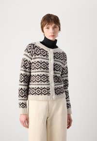 Lollys Laundry CARDIGAN - Kardigán - choco