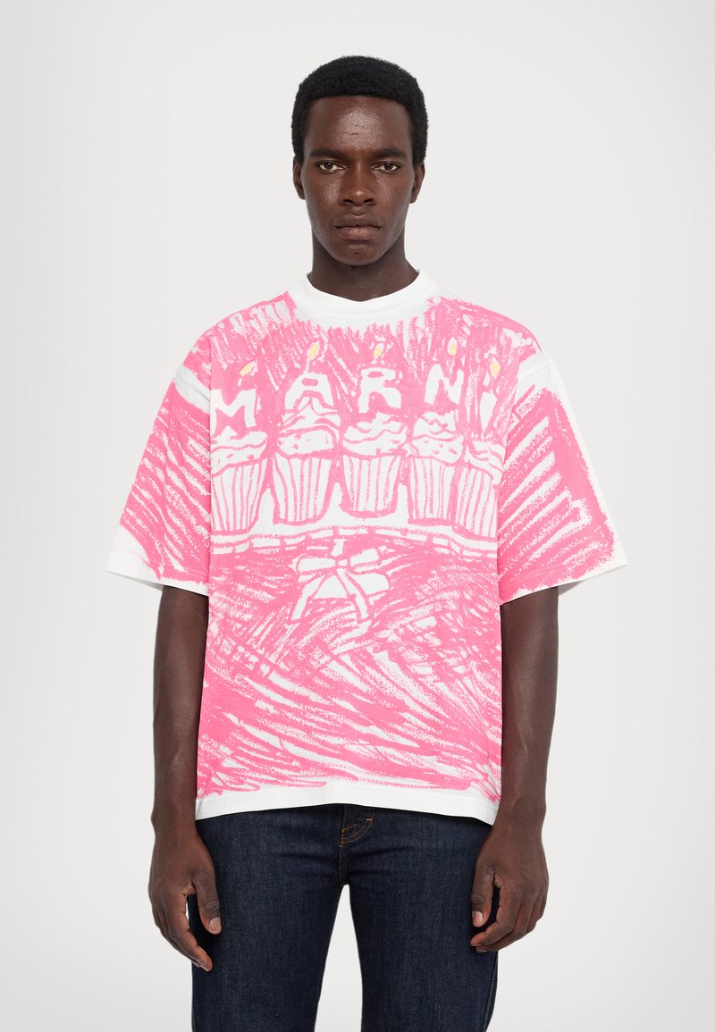 Marni Marškinėliai su spaudiniu - white