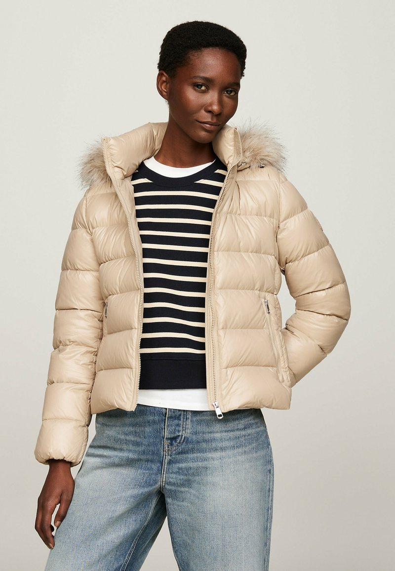 Tommy Hilfiger GLOSS TYRA - Piumino - beige
