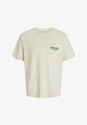 Nyomott mintás póló - antique white