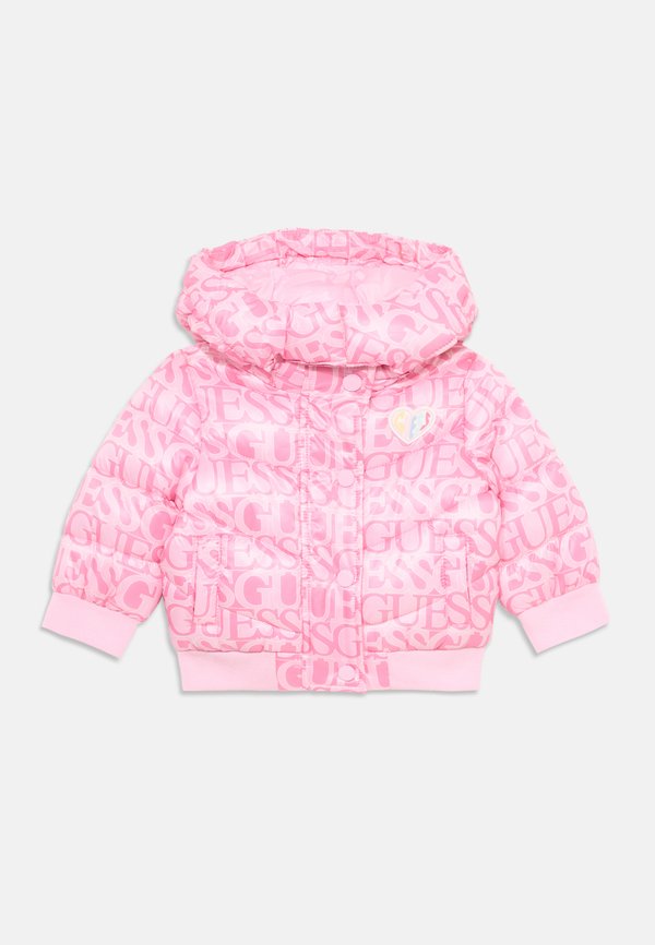PADDED HOODED JACKET - Winter jacket - logo fuchsia