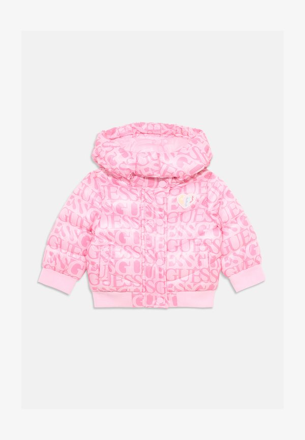 PADDED HOODED JACKET - Winter jacket - logo fuchsia