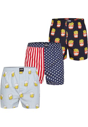 3-PACK PRINT  - Boxer shorts - dark blue