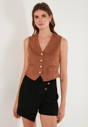 REGULAR FIT - Mellény - ocre