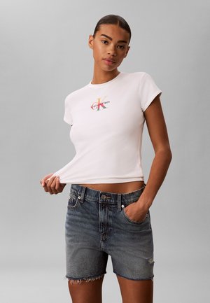 Calvin Klein Jeans, PRIDE BABY TEE - Majica kratkih rukava s printom - bright white