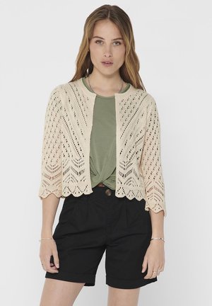 JDY SUN 3/4 CROPPED - Cardigan - tapioca