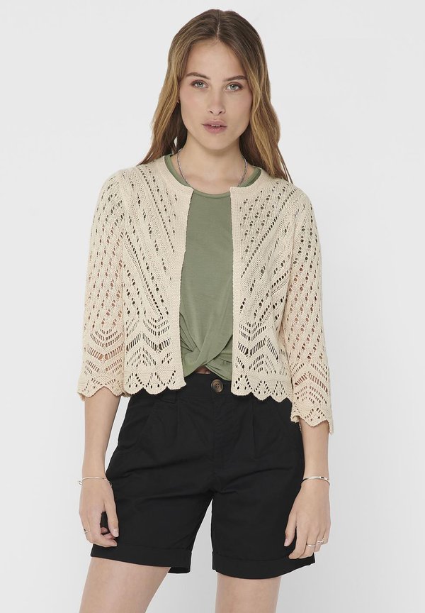 JDYSUN CROPPED CARDIGAN - Strickjacke - tapioca