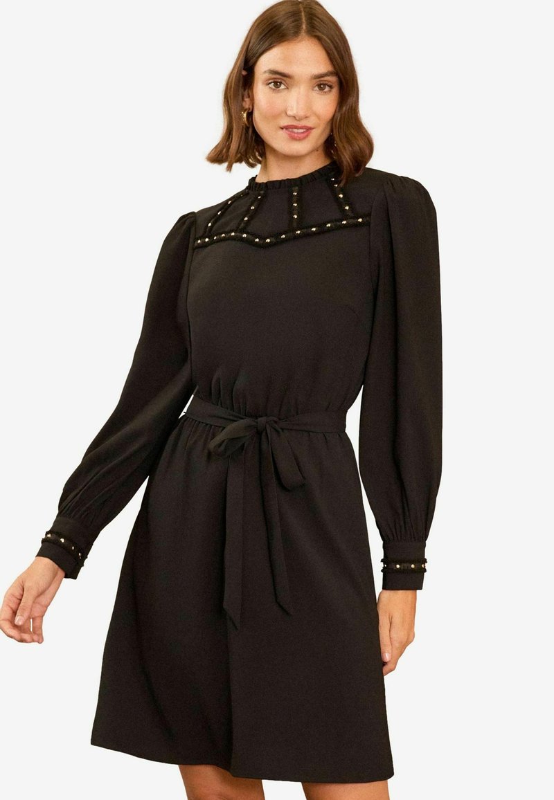 Love & Roses BELTED - Rochie de zi - black