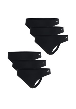 6-PACK - G-strenge - black