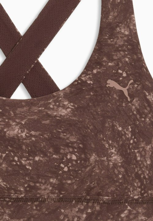 PUMA BRA MID - Medium support sports bra - chocolate brown — photo 6