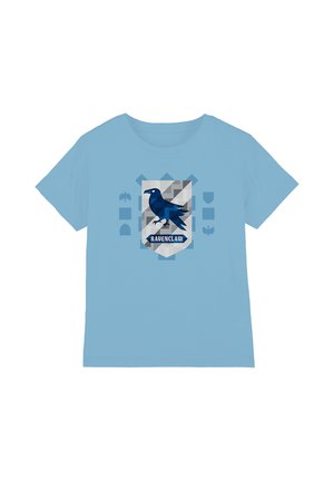 Cotton Soul, HARRY POTTER ABSTRACT RAVENCLAW HOUSE SHIELD UNISEX - Print T-shirt - light blue