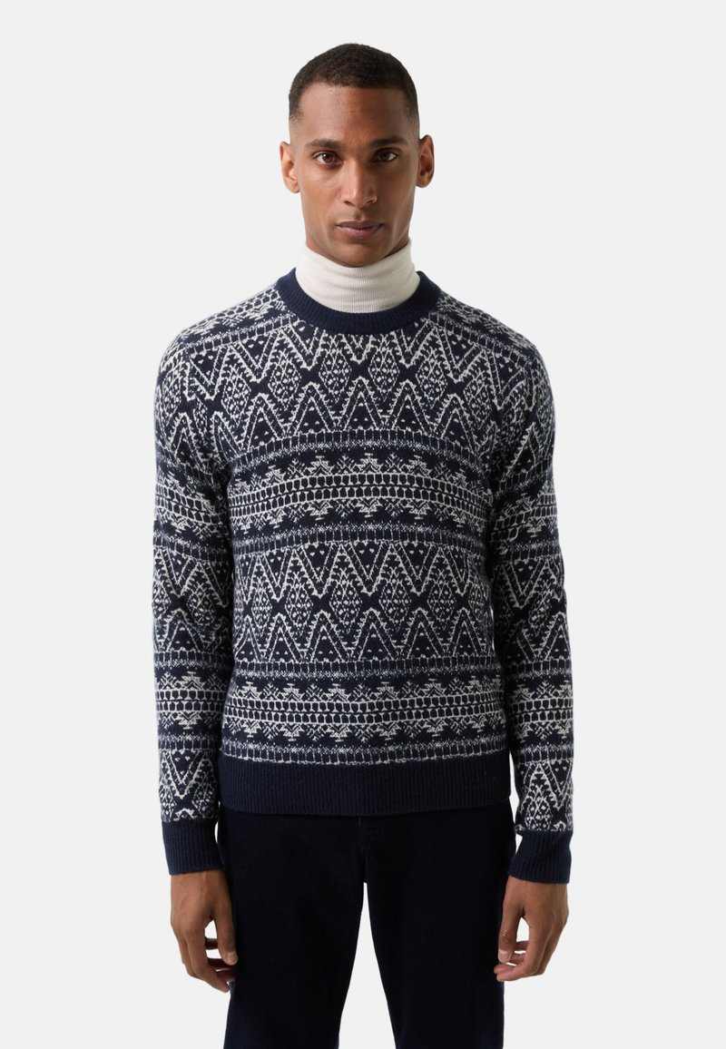 Bogner Pullover - navy blau off white