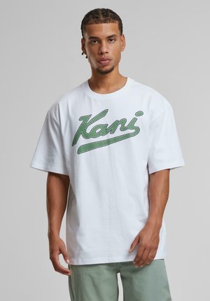 VARSITY PALM - Print T-shirt - white