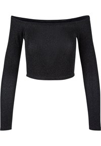 OFF SHOULDER GLITTER  - Longsleeve - black