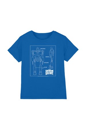 Cotton Soul, THE IRON GIANT/SCHEMATIC UNISEX - Print T-shirt - royal blue