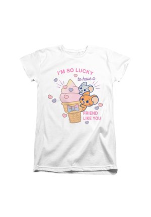 Cotton Soul, GOKKO X TOM AND JERRY LUCKY ICE CREAM FRIENDS - T-Shirt print - white