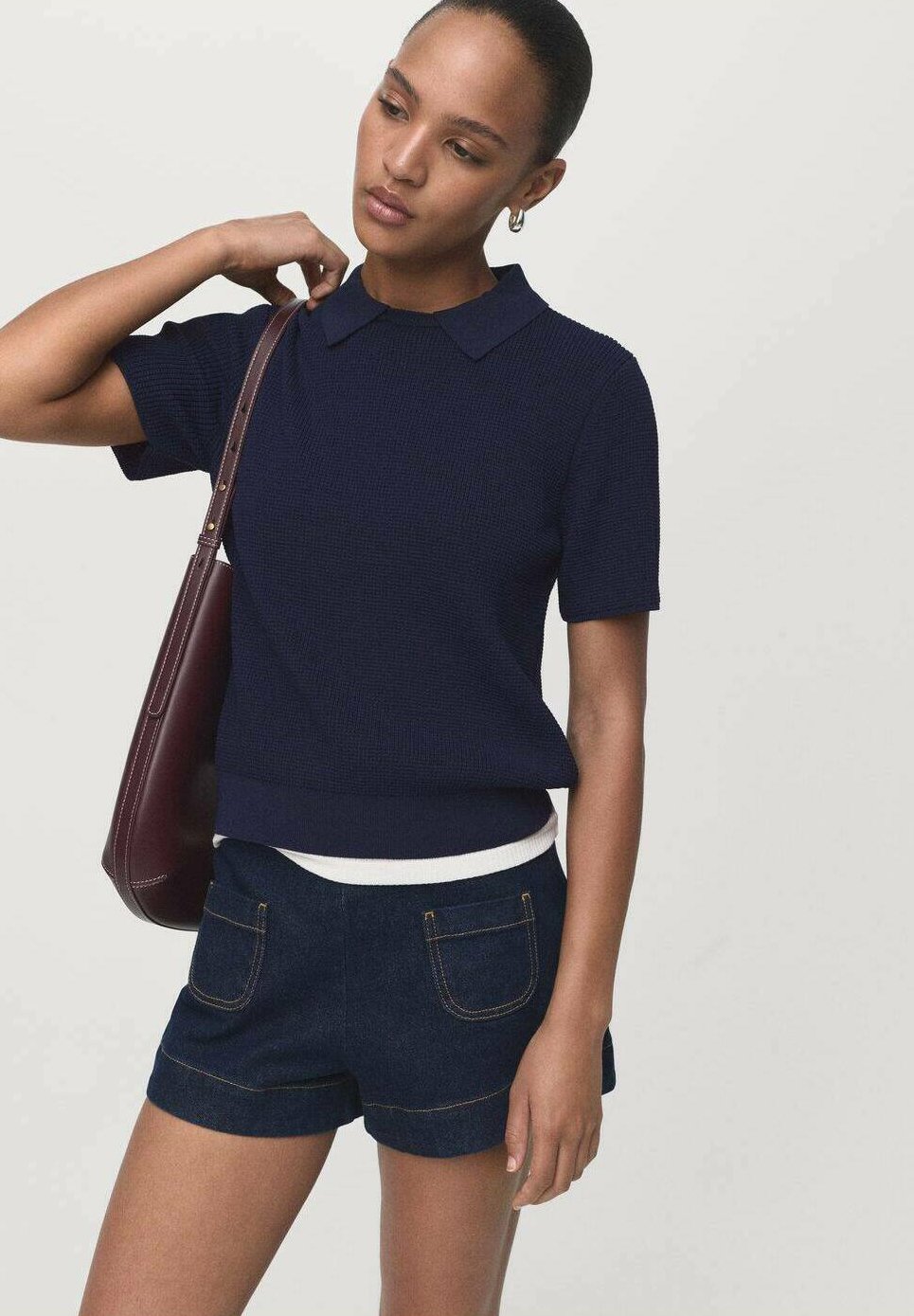 adidas Originals CROPPED TURTLENECK - Print T-shirt - night