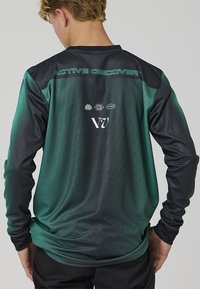 Rivvia Projects MAZE - Hosszú ujjú felső - black/green