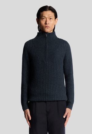 MID HALF ZIP - Pullover - z dark navy marl