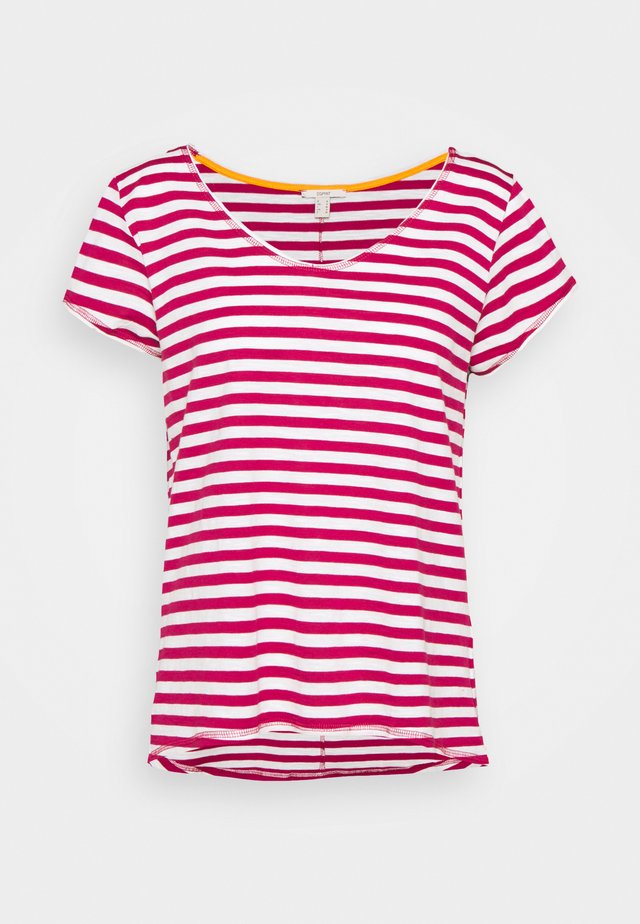 SLUB - T-Shirt print - dark pink