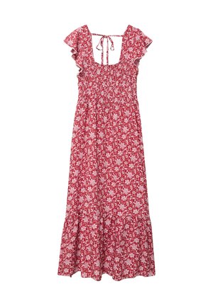 Cache Cache, CACHE CACHE CACHE CACHE LANGES AUSGESTELLTES SMOCKKLEID - Day dress - rouge