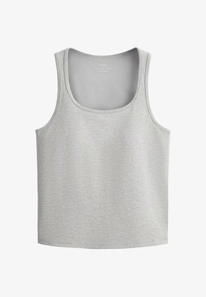 OYSHO, EVERMOVE SQUARE-NECK TANK TOP - Top - mottled grey