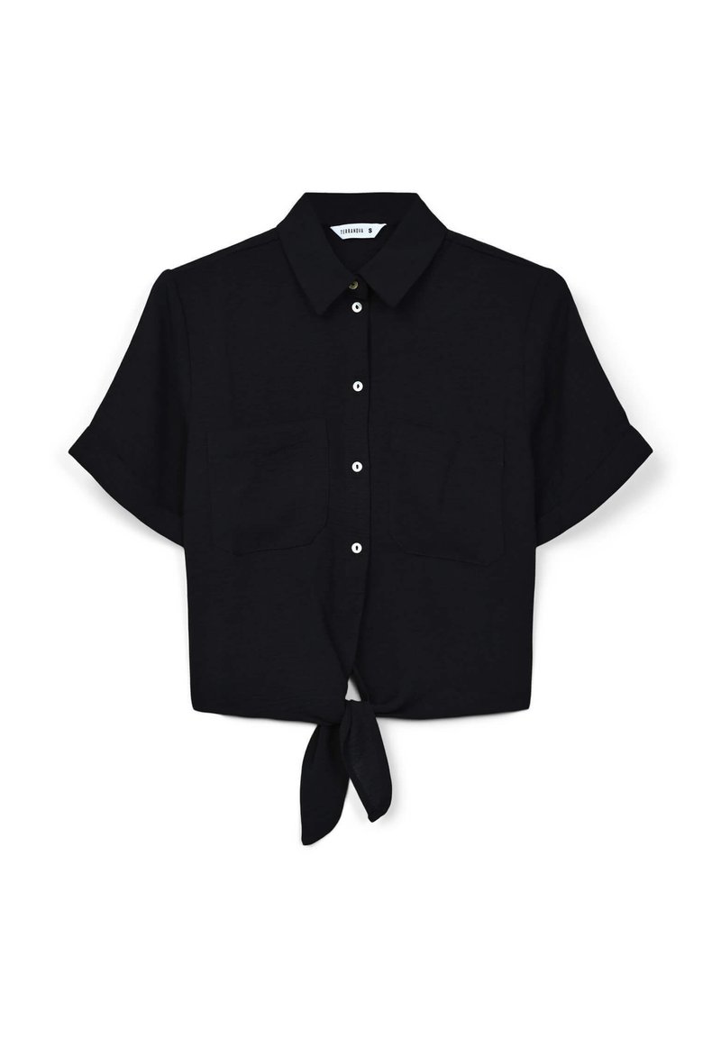 Terranova CATD CROP NODO Camicia nero