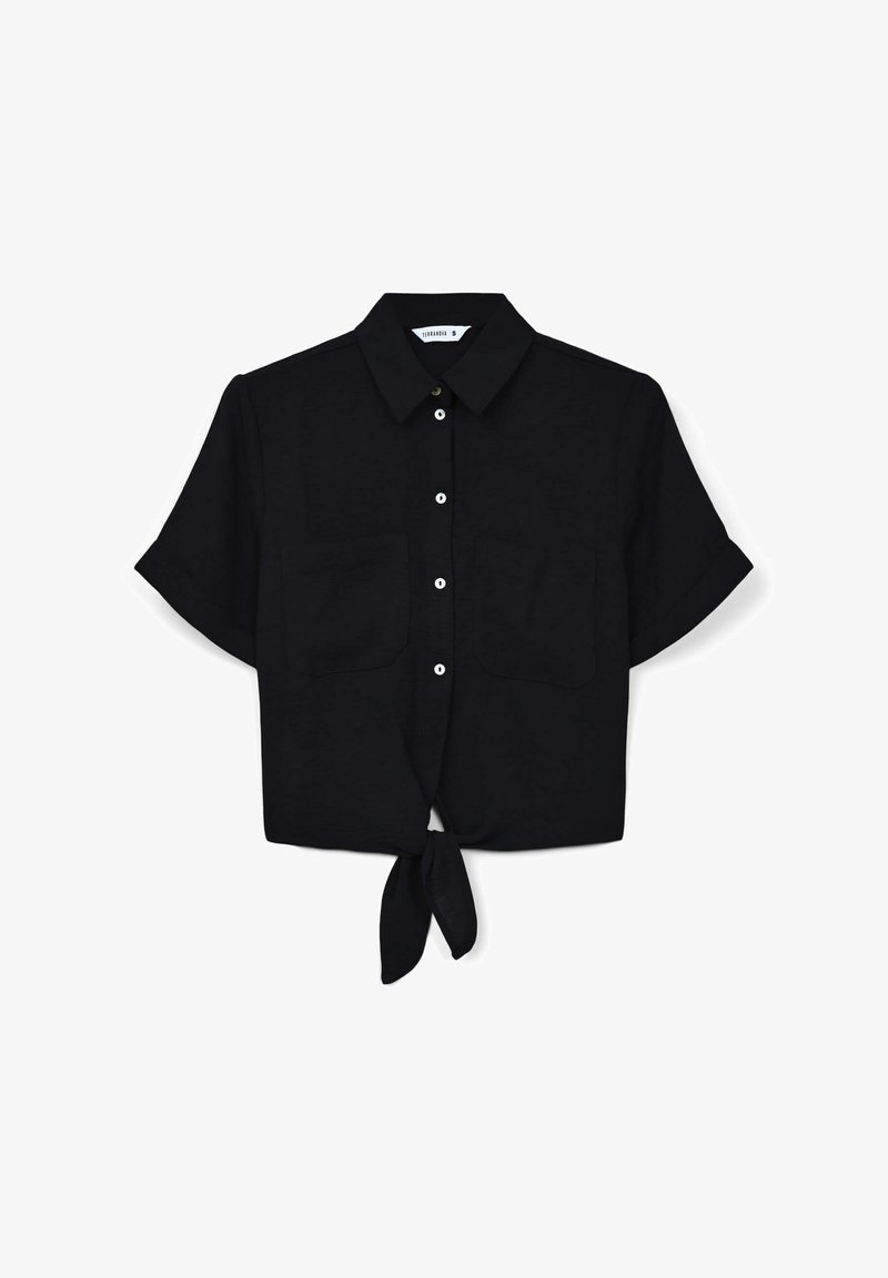 Terranova CATD CROP NODO Camicia nero - Main Image