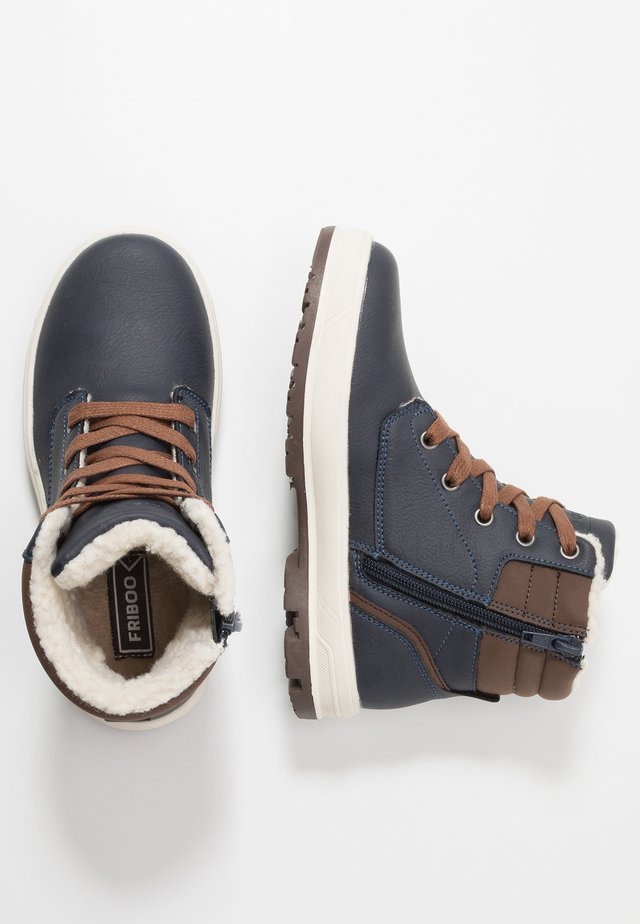 Schnürstiefelette - dark blue