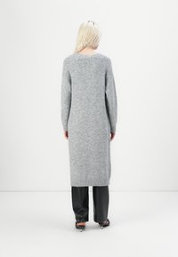 Object OBJMILU LONG CARDIGAN - Kardigan - medium grey melange