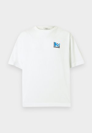 GALLERY FOX OVERSIZE TEE - T-Shirt print - white