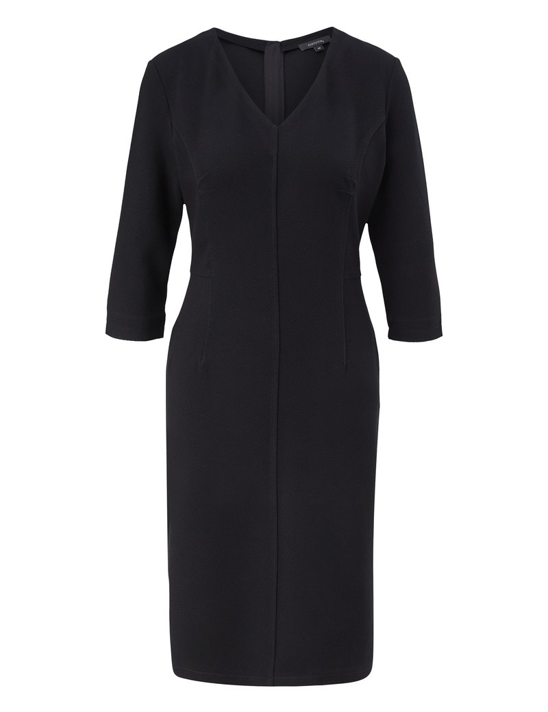Damen Freizeitkleider | comma MIT 3/4-ÄRMEL Strickkleid black/schwarz - HH27691 Damen Freizeitkleider | comma MIT 3/4-ÄRMEL Strickkleid black/schwarz - HH27691