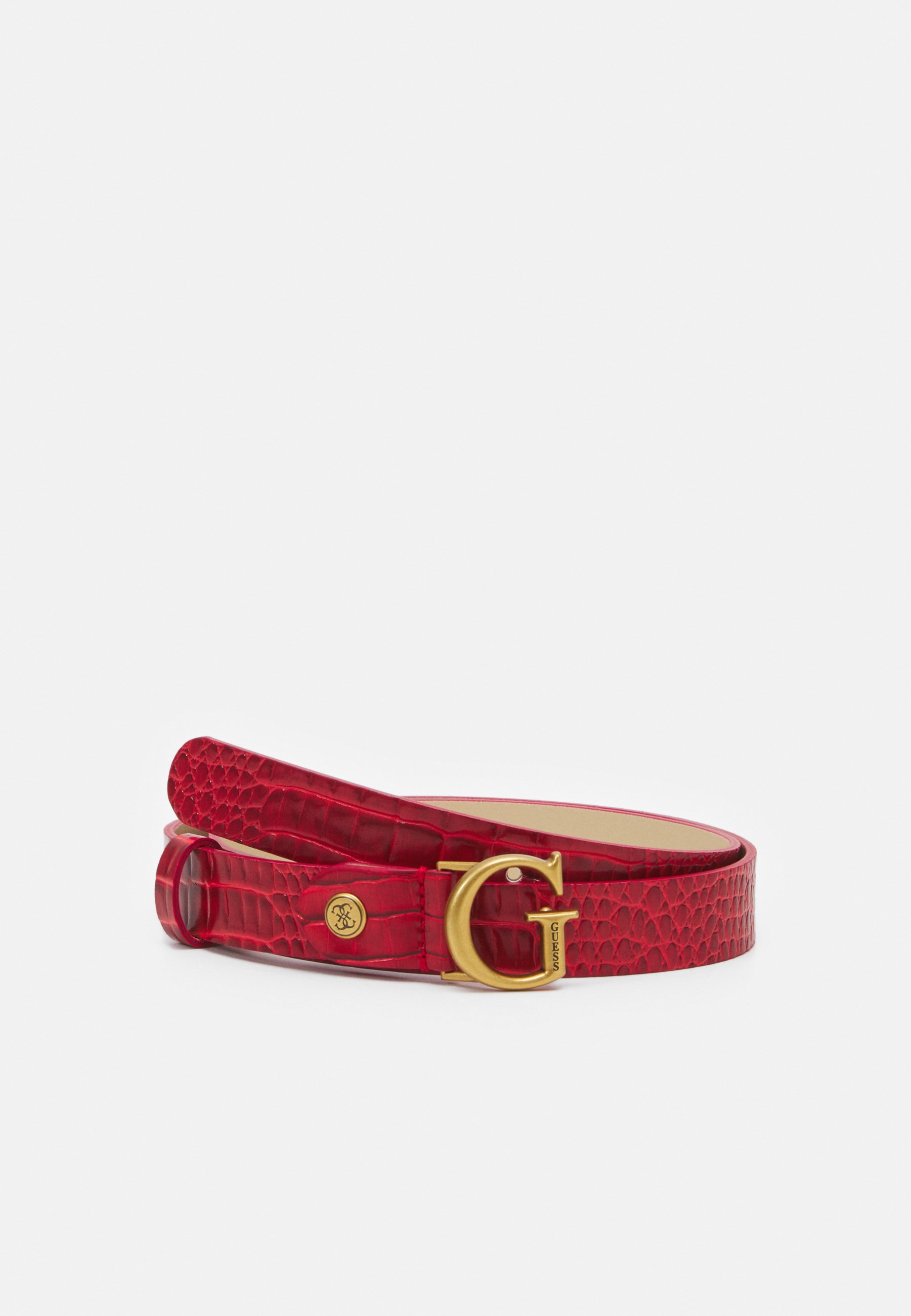 guess belt red