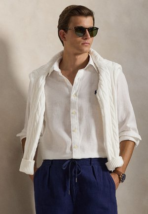 Polo Ralph Lauren CUSTOM FIT LINEN SHIRT - Hemd - white