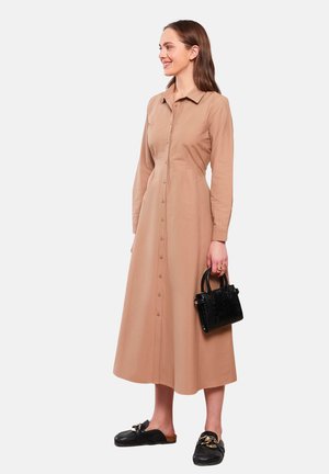 Vestido camisero - brown