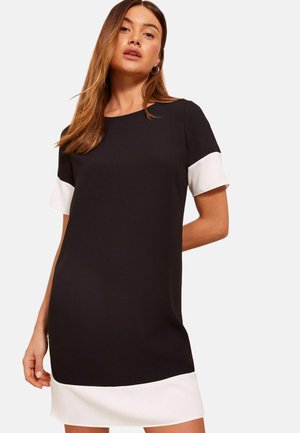 COLOUR BLOCK  - REGULAR FIT - Denné šaty - black white
