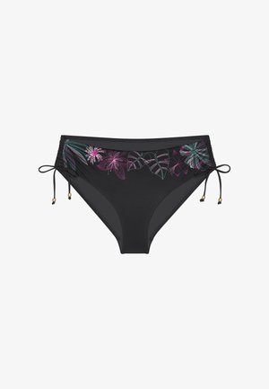 Triumph, SUMMER TROPICS MIDI - Bikini bottoms - black combination