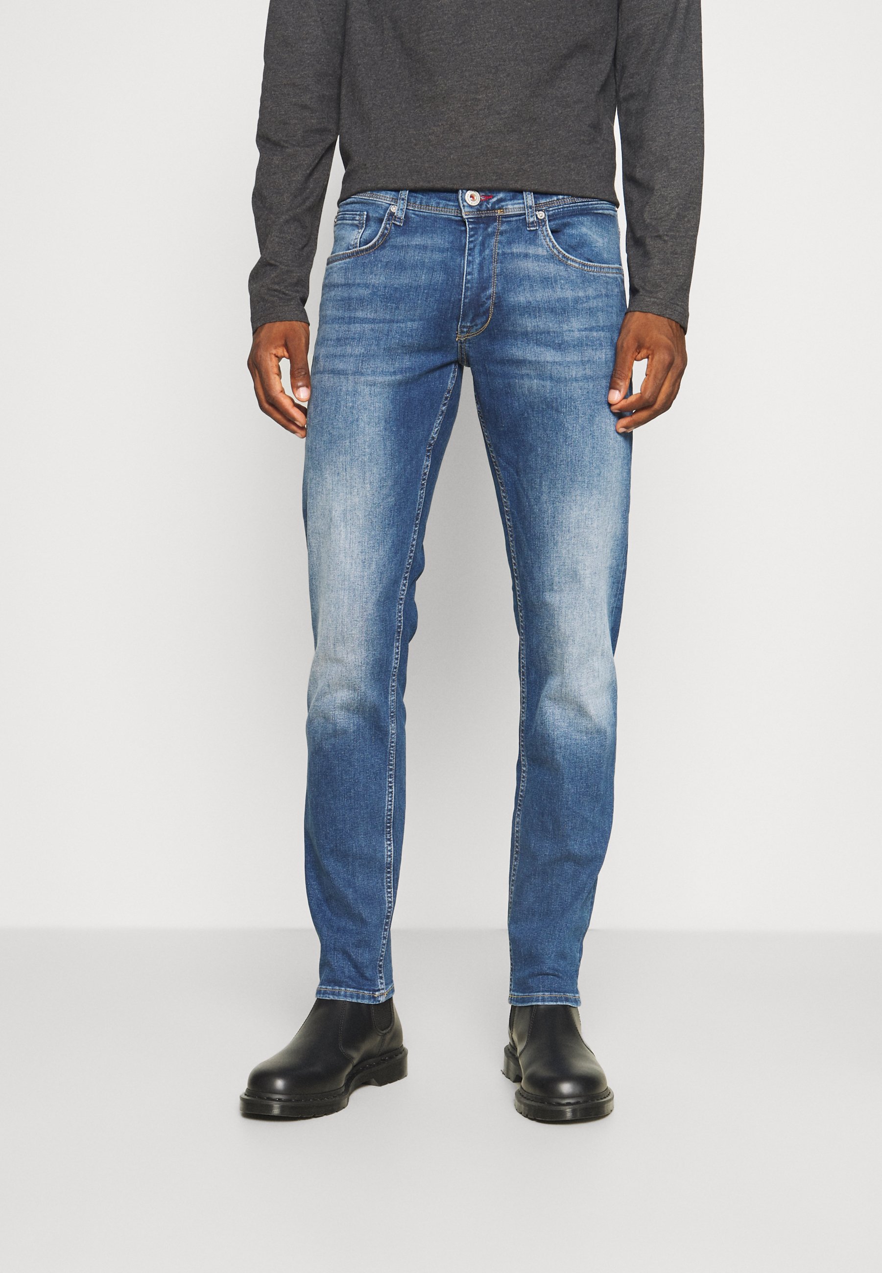Jeans Slim Uomo Petrol Industries Seaham - Vestibilità Comoda In Denim Elasticizzato - Green Shadow 5888 (W34/L34)