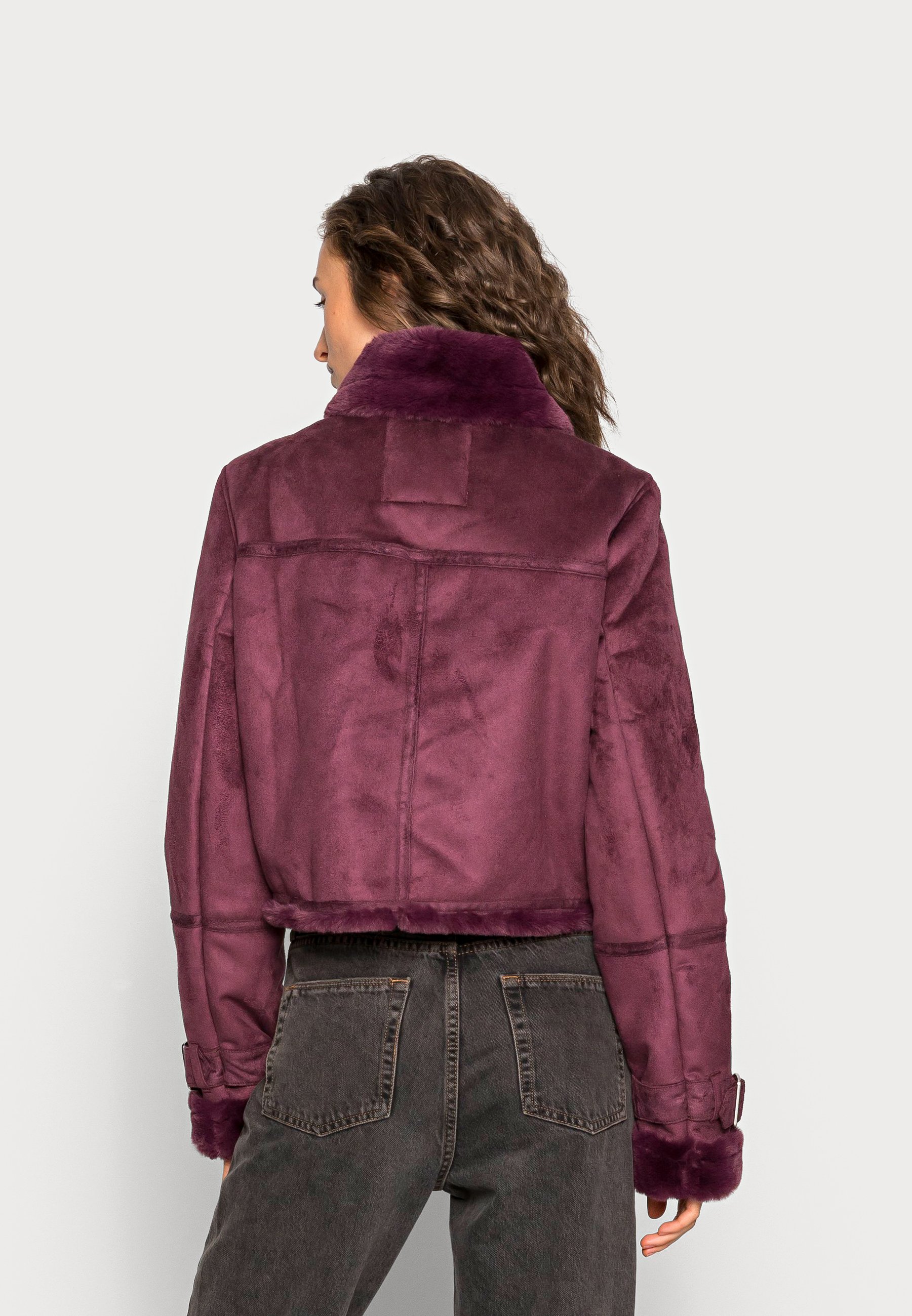 wine cropped jacket