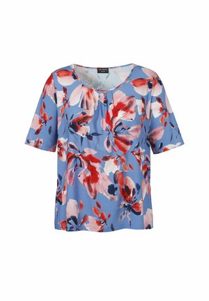 Print T-shirt - blau