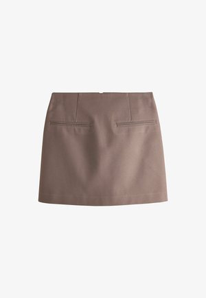Next, REGULAR FIT - N.PREMIUM TWILL MINI SKIRT - A-Linien-Rock - brown