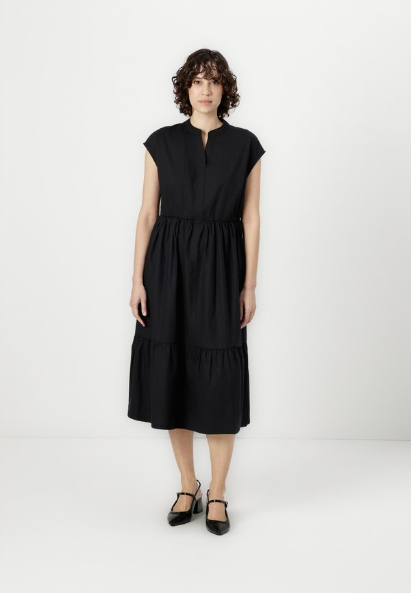 DRESS SOLID WITH VOLANTS - Day dress