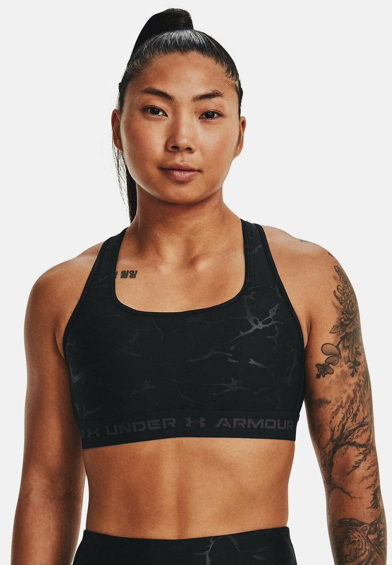 Under Armour CROSSBACK MID Medium support sports bra black