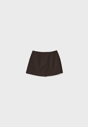 Stradivarius, SKORT WITH SIDE SLIT 04799768 - Buksenederdel - brown