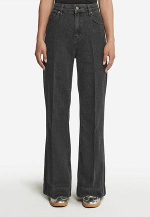 Flared jeans - schwarz black