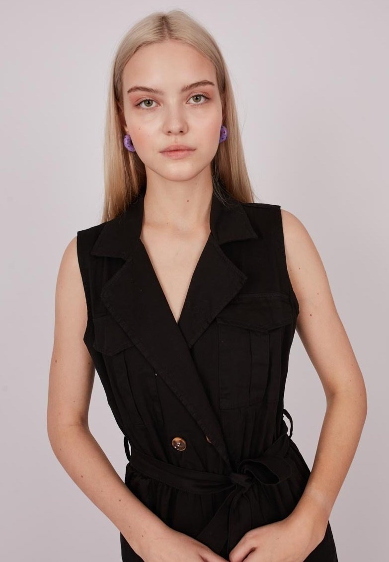 Damen Kleider | Dioxide WORKER Jumpsuit black/schwarz - CL09560 Damen Kleider | Dioxide WORKER Jumpsuit black/schwarz - CL09560